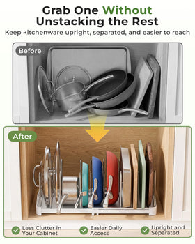 Everie pack of 2 kitchen organizers helps keep spaces orderly