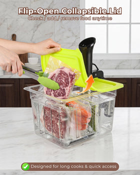 EVERIE rack and lid are food-safe accessories for durable use.