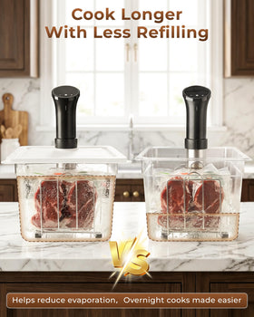 Everie rack with seven dividers maintains orderly bag placement for consistent results.