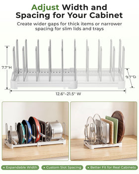 Everie wide-fit design fits most cabinets and countertops