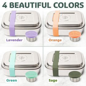 Everusely Bento leakproof design helps minimize messes while traveling.