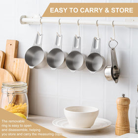 EWFEN 15-piece kit covers cups, spoons, and leveler for baking.