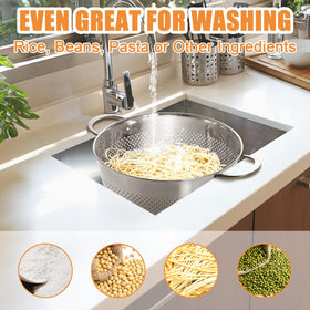 EWFEN dishwasher-safe colander simplifies cleanup after meals.