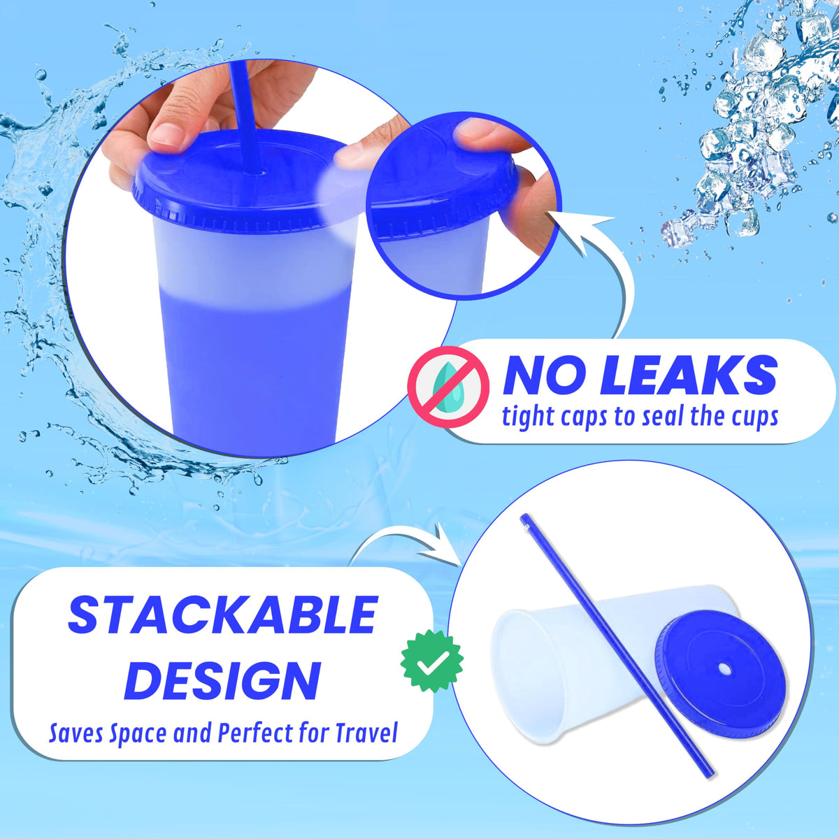 EXITOGLOBAL kid-friendly grip design helps reduce spills during meals and activities.