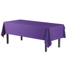 Exquisite pack12 purple tablecloth setup for a wedding reception.