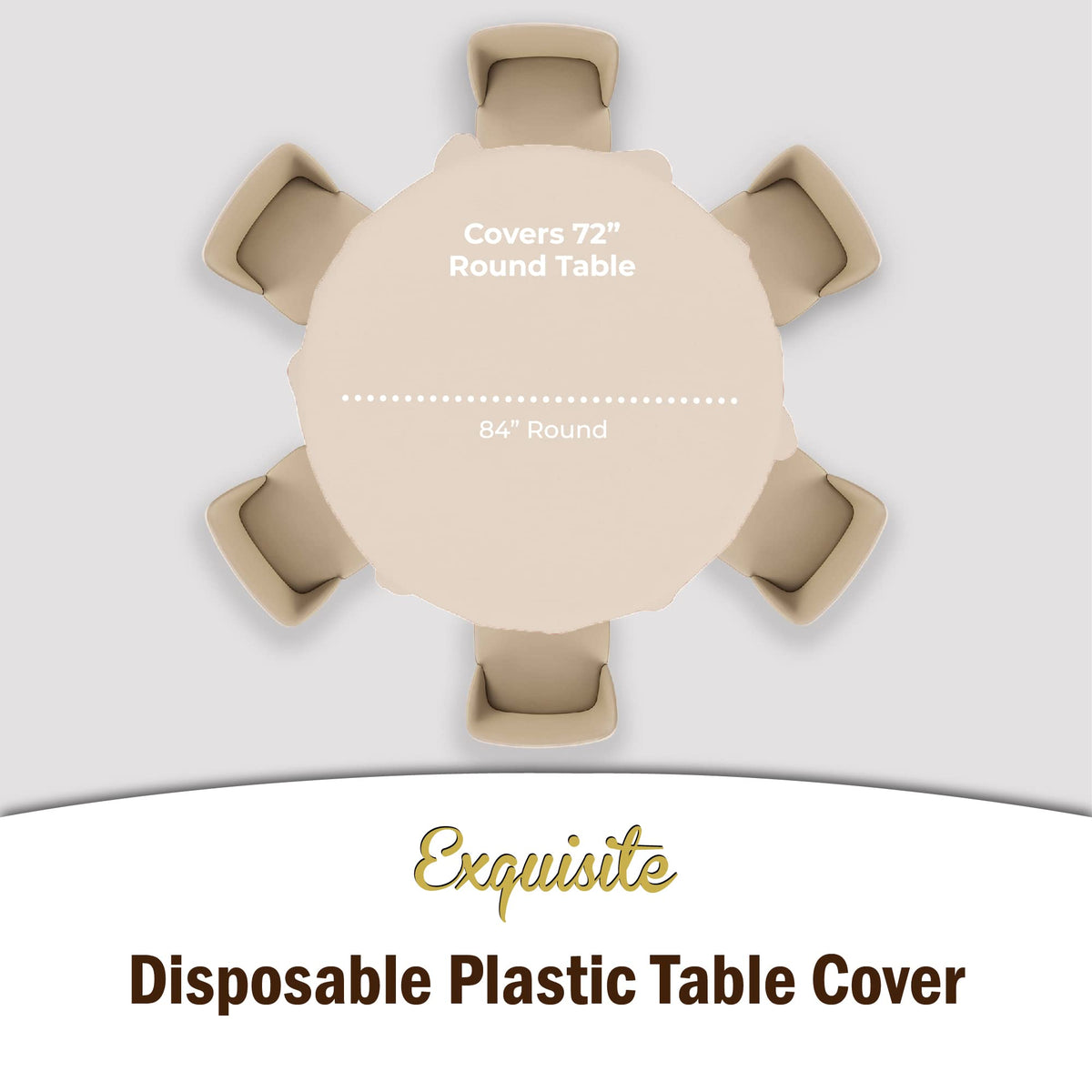 Waterproof, spill-proof tablecloth for quick cleanup.