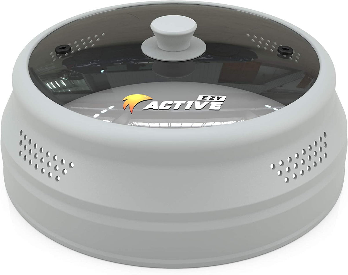 EZY ACTIVE Collapsible microwave cover, closed top, reduces splatter on 6-12 inch plates.