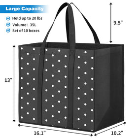 Fab totes long handles support comfortable shoulder carry on shopping trips.