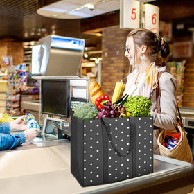 Fab Totes waterproof non-woven bag keeps contents dry.