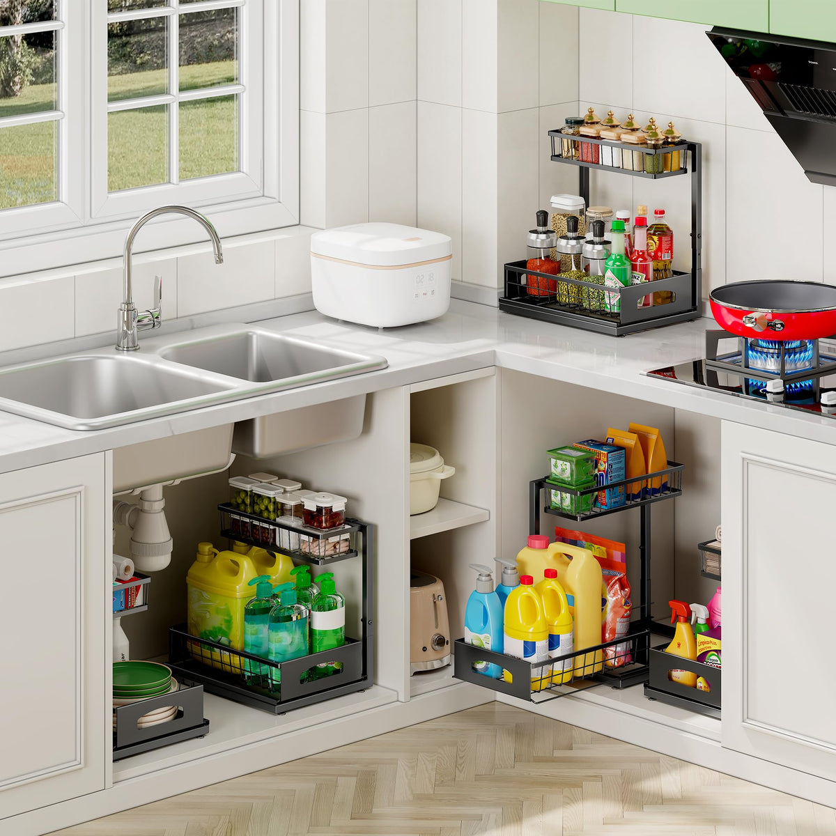 Fabutier under-sink organizer all-metal construction for durability