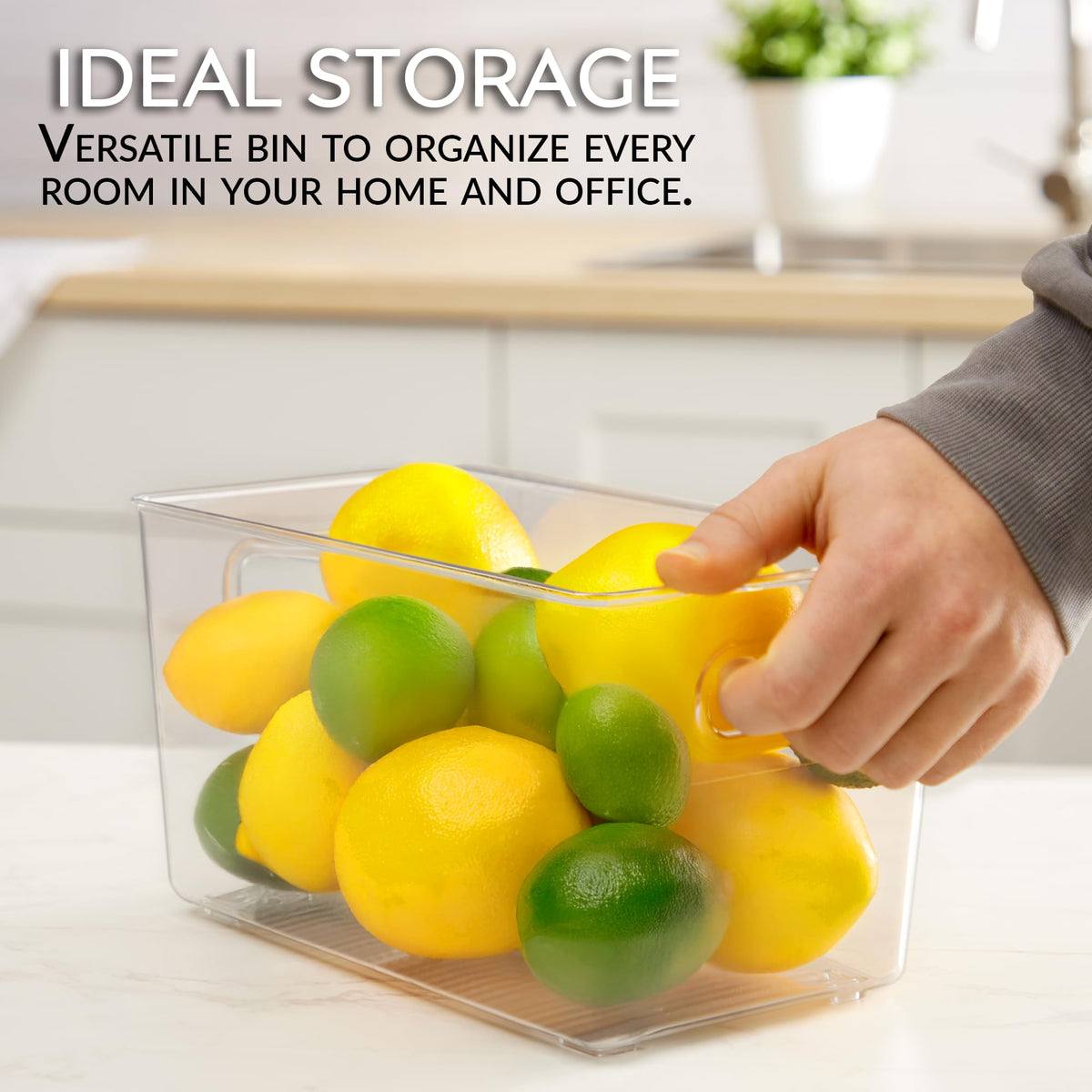 FAIRHOME durable plastic construction withstands daily use in kitchen or cabinet