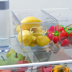 FAIRHOME durable plastic bin, wipe-clean finish for busy homes.
