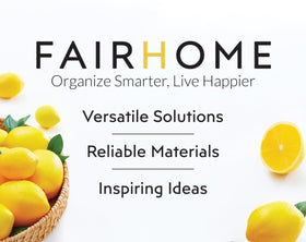 FAIRHOME clear bins simplify drink and condiment organization on countertops