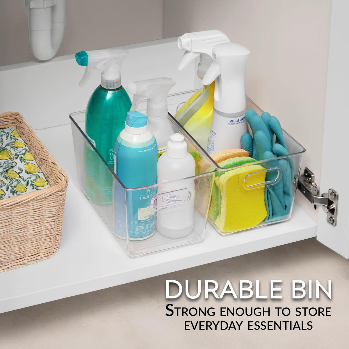 FAIRHOME pantry fridge organizer bins help neat shelves and fast access