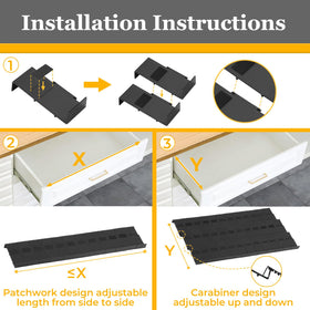 Famhap Spice Drawer Organizer made of durable plastic for long-lasting use.