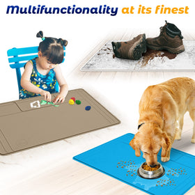 Famous Dino The Original Under Sink Mat is a multipurpose cabinet liner and pet mat.