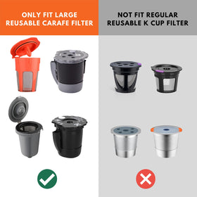 Fanativita filters in use with a large cup for clean, balanced flavor
