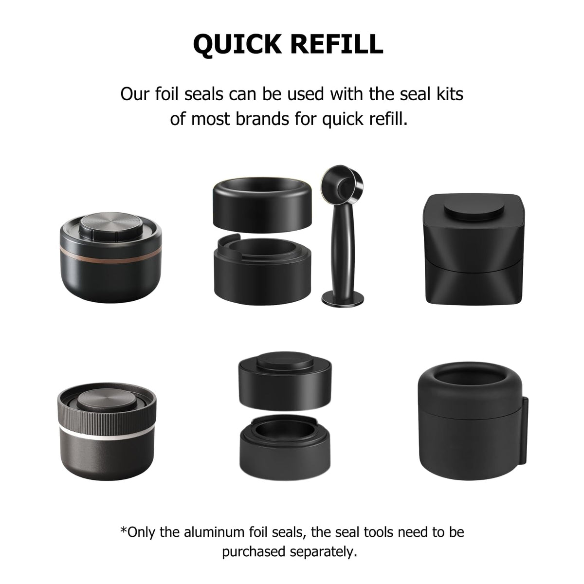 Fanativita food-grade lid for Vertuo 62mm pod sealing and storage