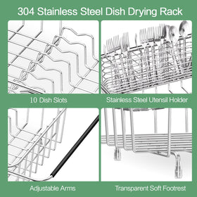 Fanbsy compact dish drainer setup fits most sinks and saves space.