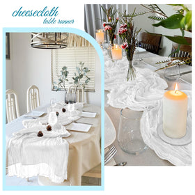 FANTEKE cheesecloth decor used as a dessert table backdrop