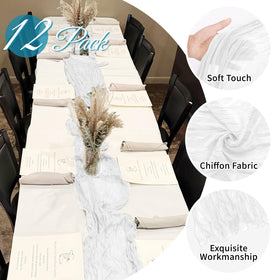 FANTEKE table runner used as wedding decor for a romantic setup