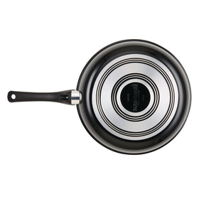 Farberware Glide pan in action for sautéing vegetables
