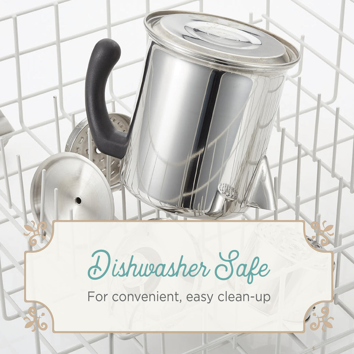 Farberware Yosemite 12-Cup percolator permanent filter basket reduces mess during coffee prep