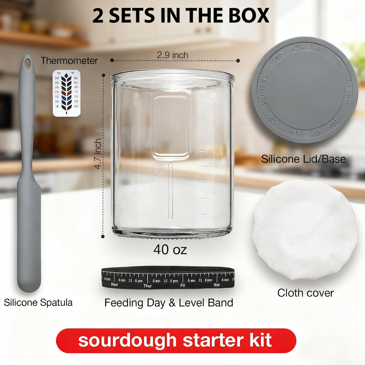 Farielyn-X precision thermometer for optimal fermentation warmth.