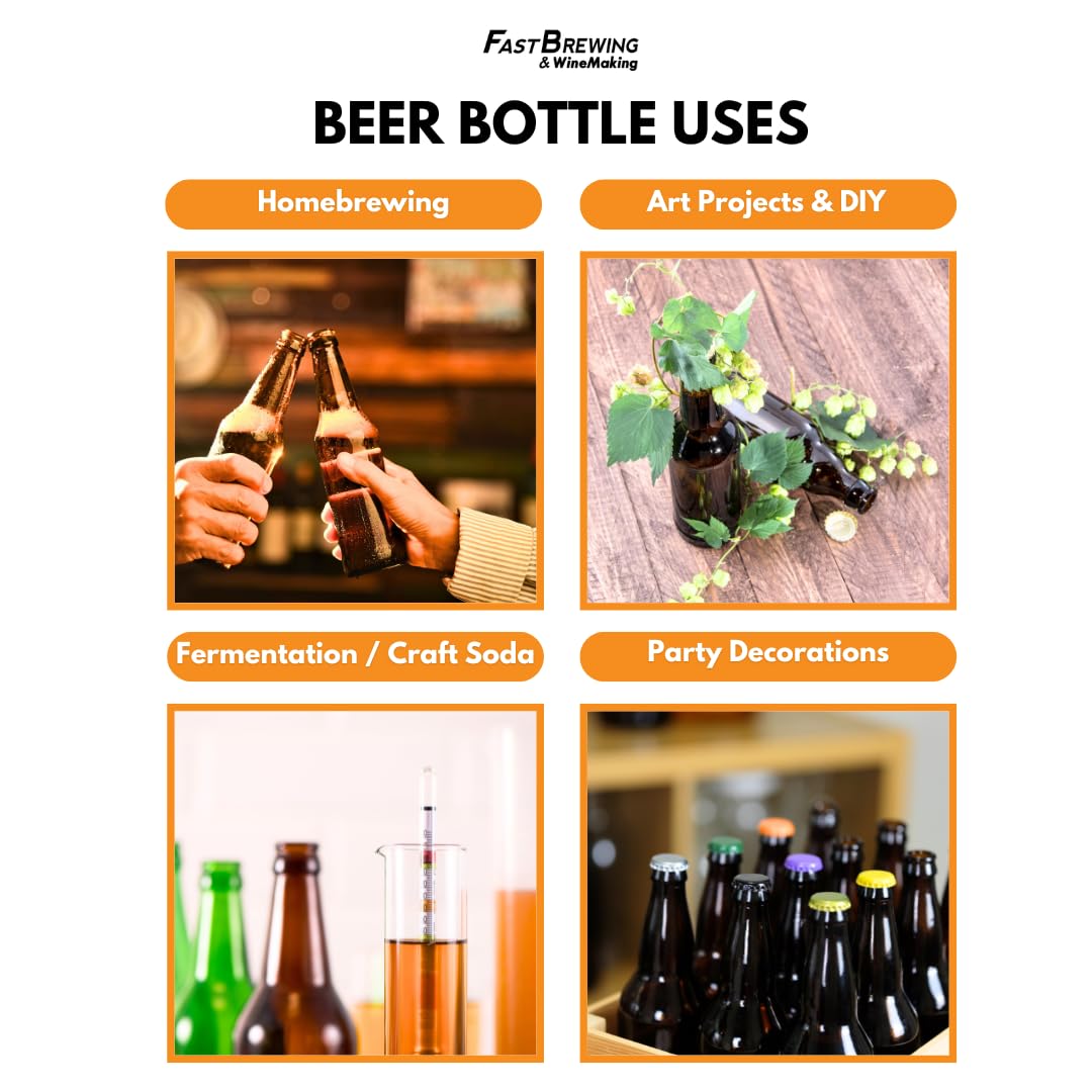 FastRack sturdy bottles withstand carbonation and shipping for home brewing.