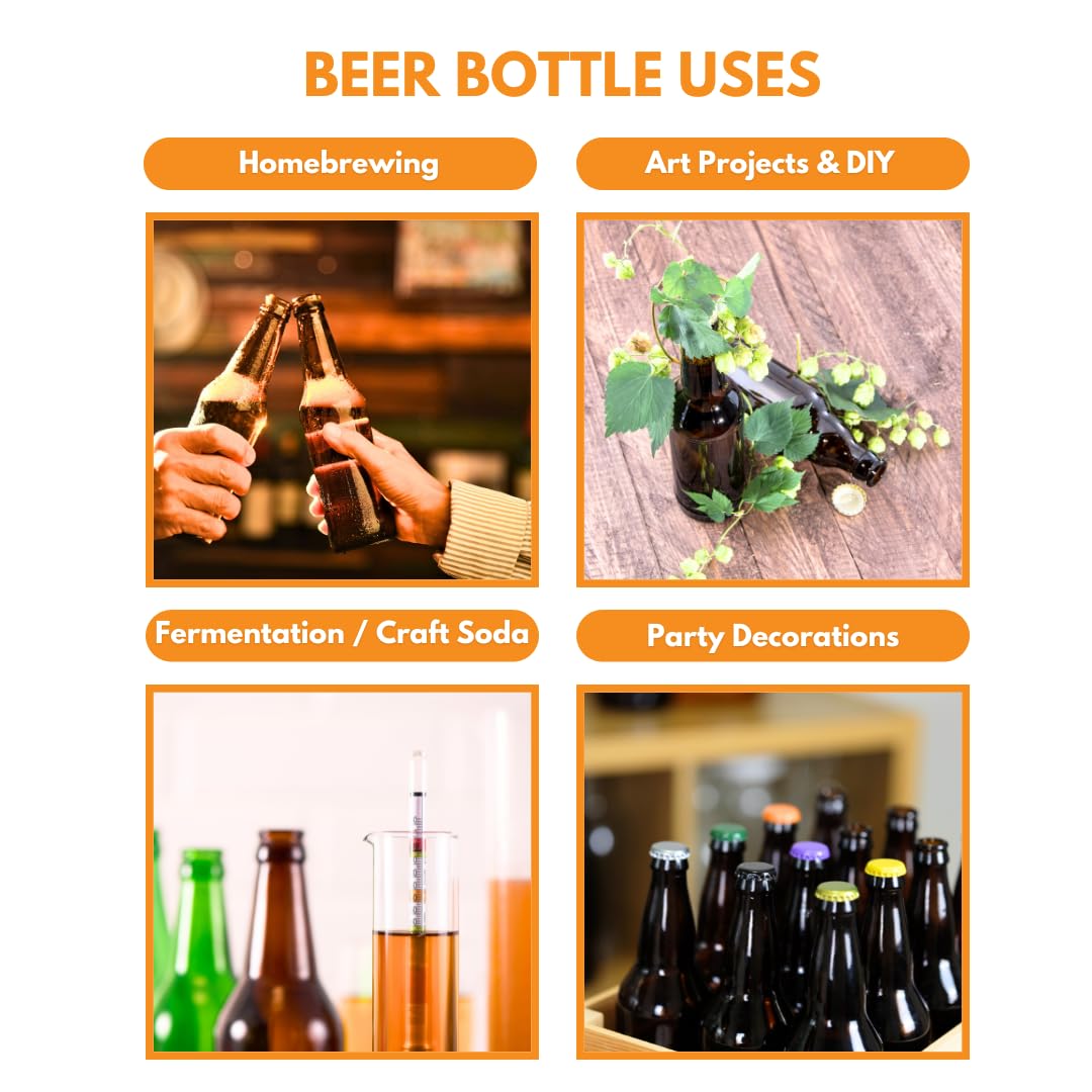 FastRack made-in-USA amber bottles ready for batch after batch brewing