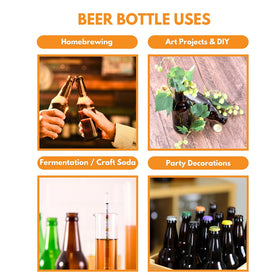 FastRack made-in-USA amber bottles ready for batch after batch brewing