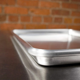 Fat Daddio's half-sheet pan 2-pack ideal for wings and vegetables.