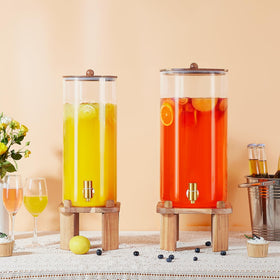 FavorFlavor party-ready beverage station setup for lemonade and sun tea