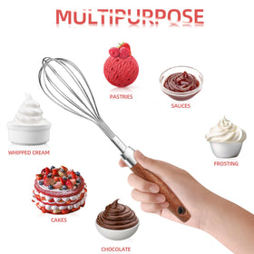 FDEYIQ multi-function whisk handles eggs, batters, and sauces.