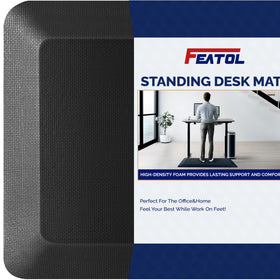 FEATOL anti fatigue mat memory foam close-up shows durable support for long hours