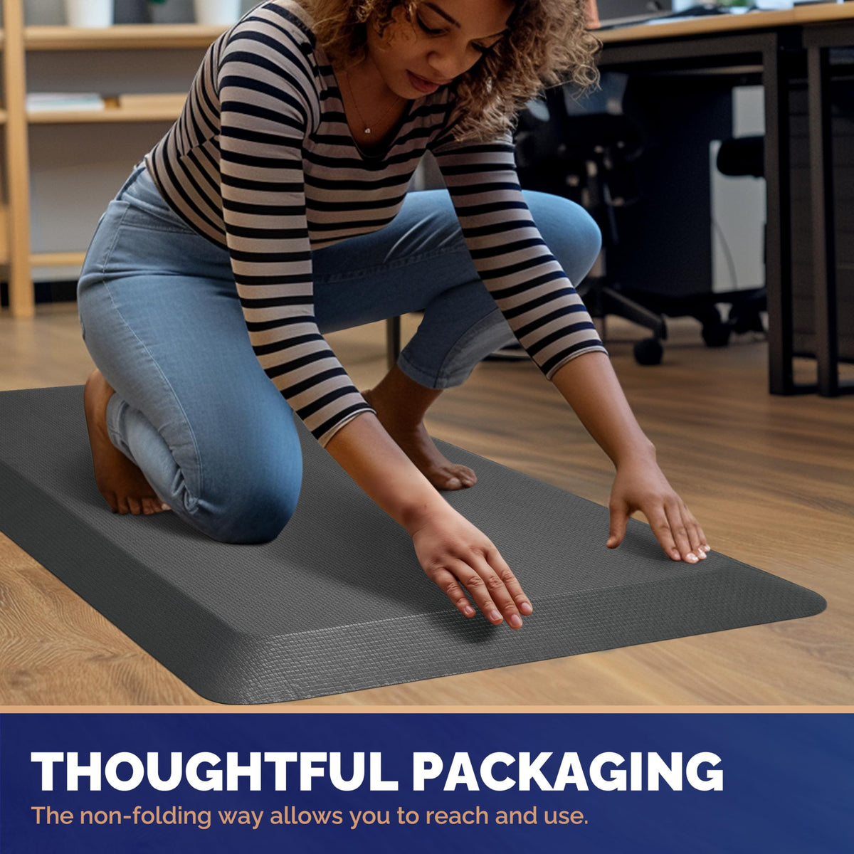 FEATOL packaging ensures a flat, ready-to-use mat on arrival.