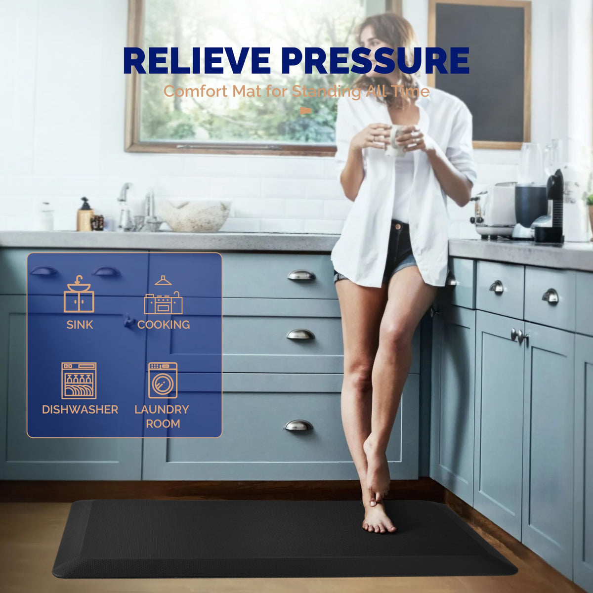 FEATOL mat suitable for kitchen and office spaces