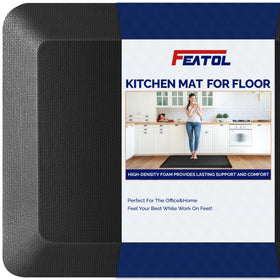 FEATOL anti-fatigue mat for standing at a desk with ergonomic foam support