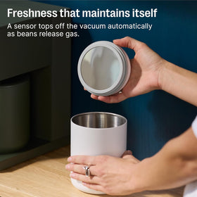Matte black finish highlights durable stainless steel construction.