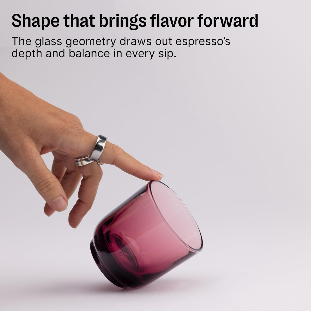 Fellow Pirch glass is dishwasher safe for quick cleanup.