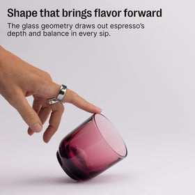 Fellow Pirch glass is dishwasher safe for quick cleanup.