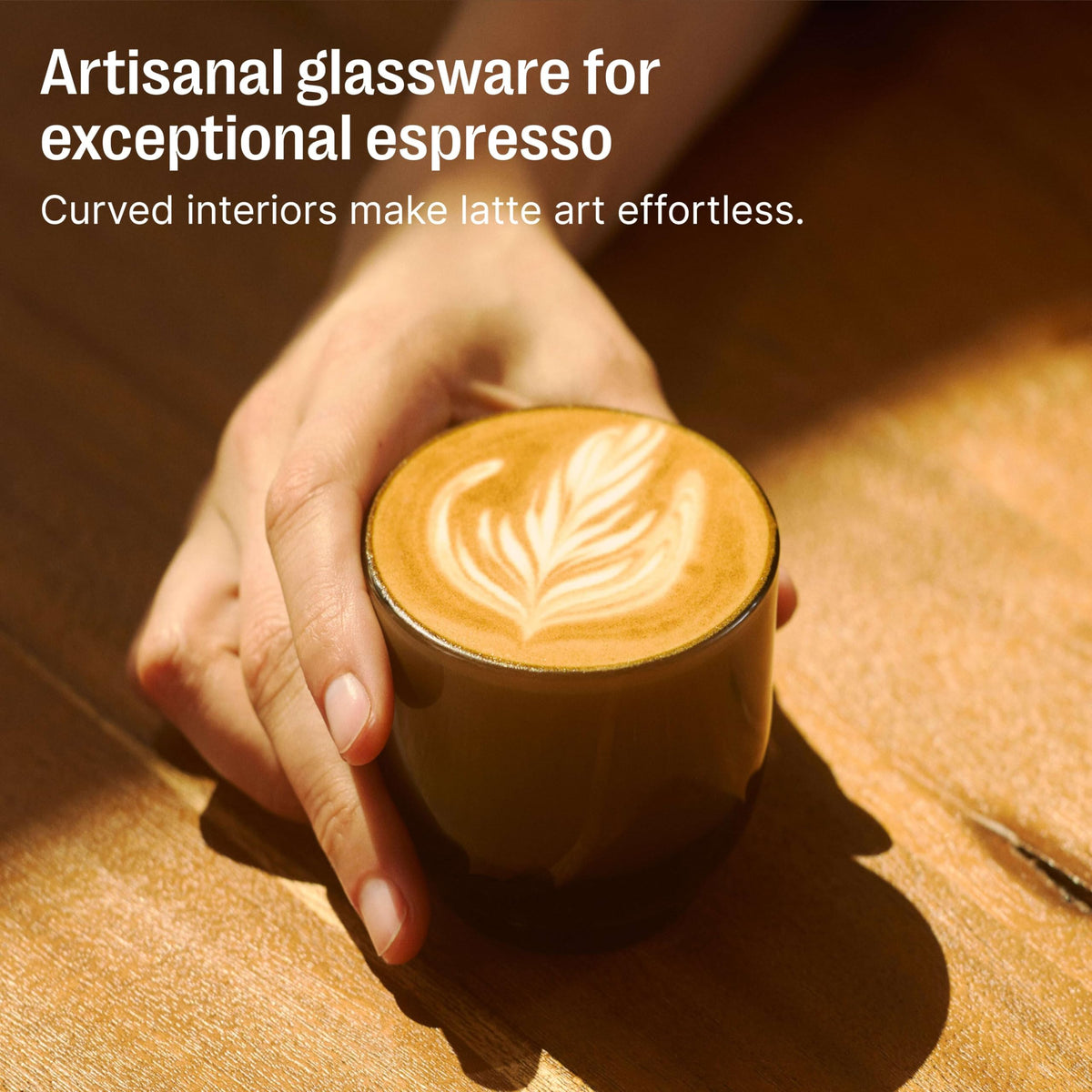 Fellow Pirch latte-art interior curvature aiding smooth foam blending