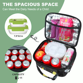Femuar insulated PEVA interior keeps snacks fresh during busy school days