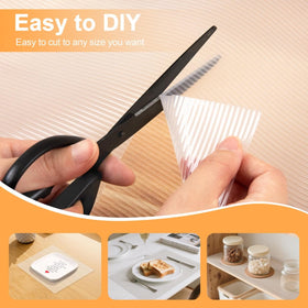 FEXIA shelf liner oil-proof drawer protects contents from mess.