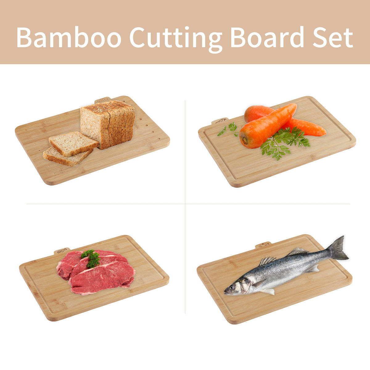 Fiery Chef durable, sustainable bamboo cutting boards