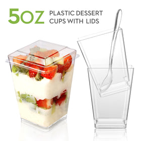 FIFWVGP parfait cups with lids ideal for make-ahead desserts