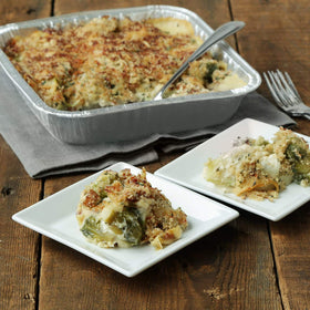 Fig & Leaf stackable aluminum pan storage emphasizes space-saving organization.