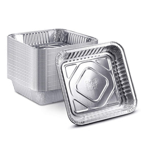 Fig & Leaf 50-pack 8x8 square baking pans offer even heating for consistent results.
