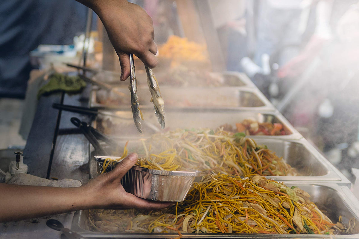 Fig & Leaf disposable aluminum pans ideal for roasting and serving.