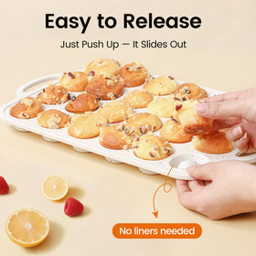 Fimary non-stick coating enables easy release and quick cleanup.